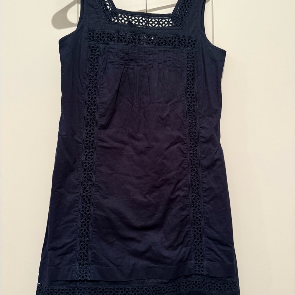 Elegant Navy Sleeveless Dress